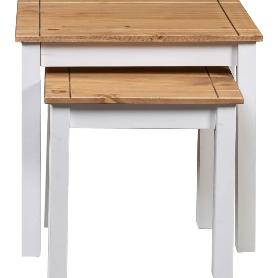 Pack de 2 mesas Panama Range apilables madera maciza de pino