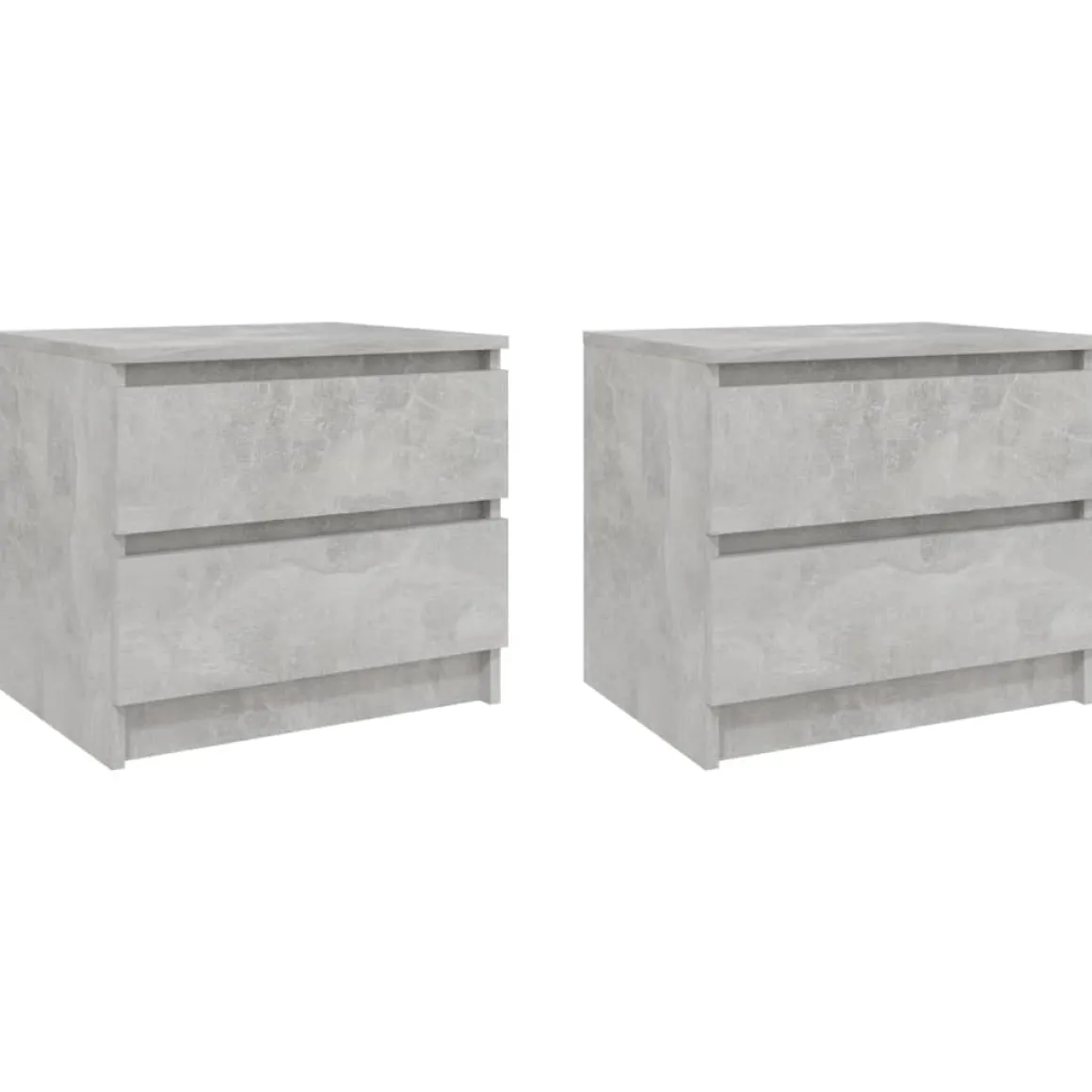 Pack de 2 mesitas de noche Kampal 2 cajones 43,5x50x39 cm