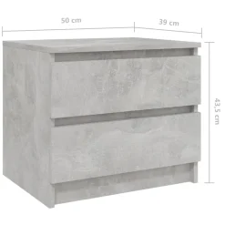Pack de 2 mesitas de noche Kampal 2 cajones 43,5x50x39 cm