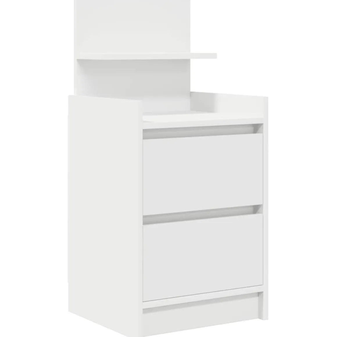 Pack de 2 mesitas de noche Este 2 cajones + estante 80x38x34 cm