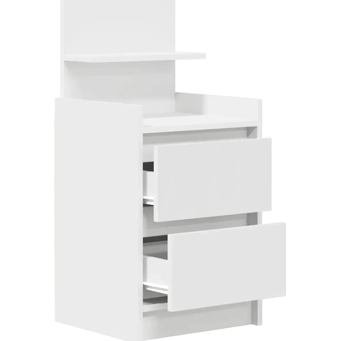 Pack de 2 mesitas de noche Este 2 cajones + estante 80x38x34 cm