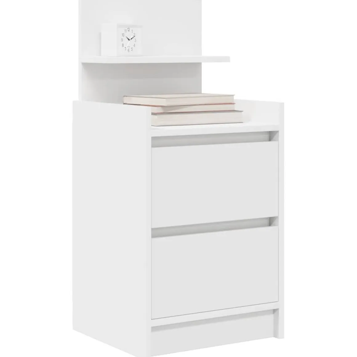 Pack de 2 mesitas de noche Este 2 cajones + estante 80x38x34 cm