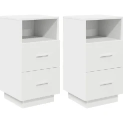 Pack de 2 mesitas de noche Infinity 2 cajones + compartimento 68x36x36 cm