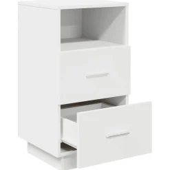 Pack de 2 mesitas de noche Infinity 2 cajones + compartimento 68x36x36 cm