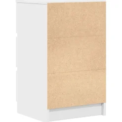 Pack de 2 mesitas de noche Oeste 3 cajones blanco 65x39x35 cm