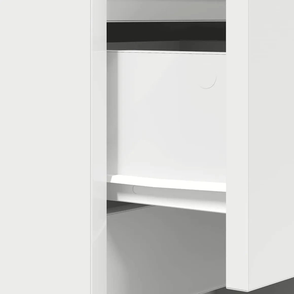 Pack de 2 mesitas de noche Oeste 3 cajones blanco 65x39x35 cm