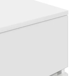 Pack de 2 mesitas de noche Oeste 3 cajones blanco 65x39x35 cm