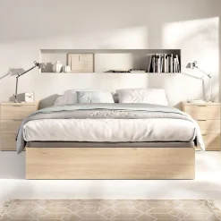 Pack de 2 mesitas de noche Rio 3 cajones 56,8x42x34,2 cm