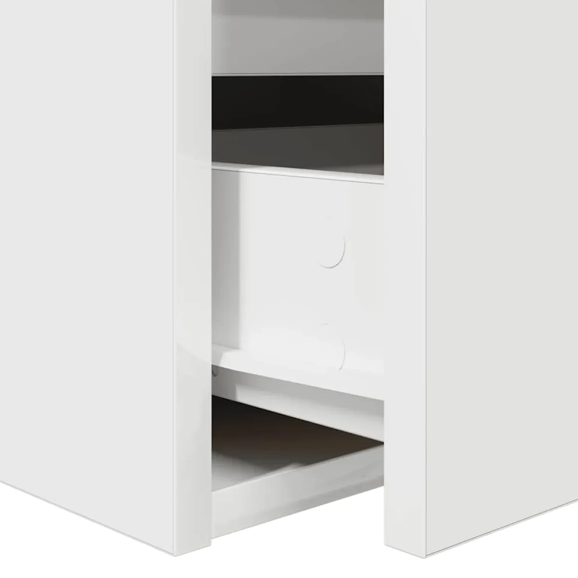 Pack de 2 mesitas de noche Ferco 2 cajones blanco 40x38x34 cm