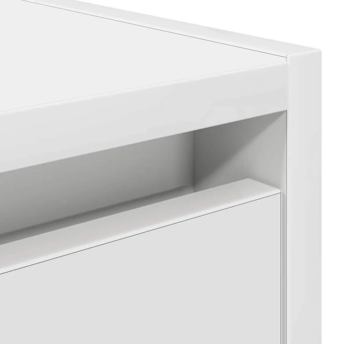 Pack de 2 mesitas de noche Ferco 2 cajones blanco 40x38x34 cm