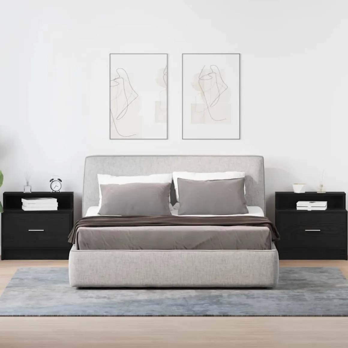 Pack de 2 mesitas de noche Eternal con cajón 47x51x31 cm
