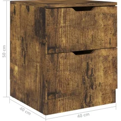 Pack de 2 mesitas de noche Boulevar 2 cajones 50x40x40 cm