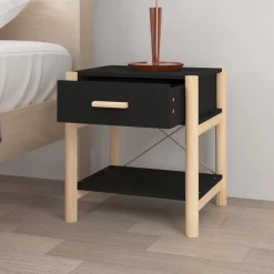 Pack de 2 mesitas de noche Cora 1 cajón 45x42x38 cm