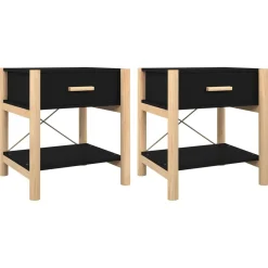 Pack de 2 mesitas de noche Cora 1 cajón 45x42x38 cm