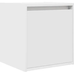 Pack de 2 mesitas de noche Camelia con puerta blanco 40x38x34 cm