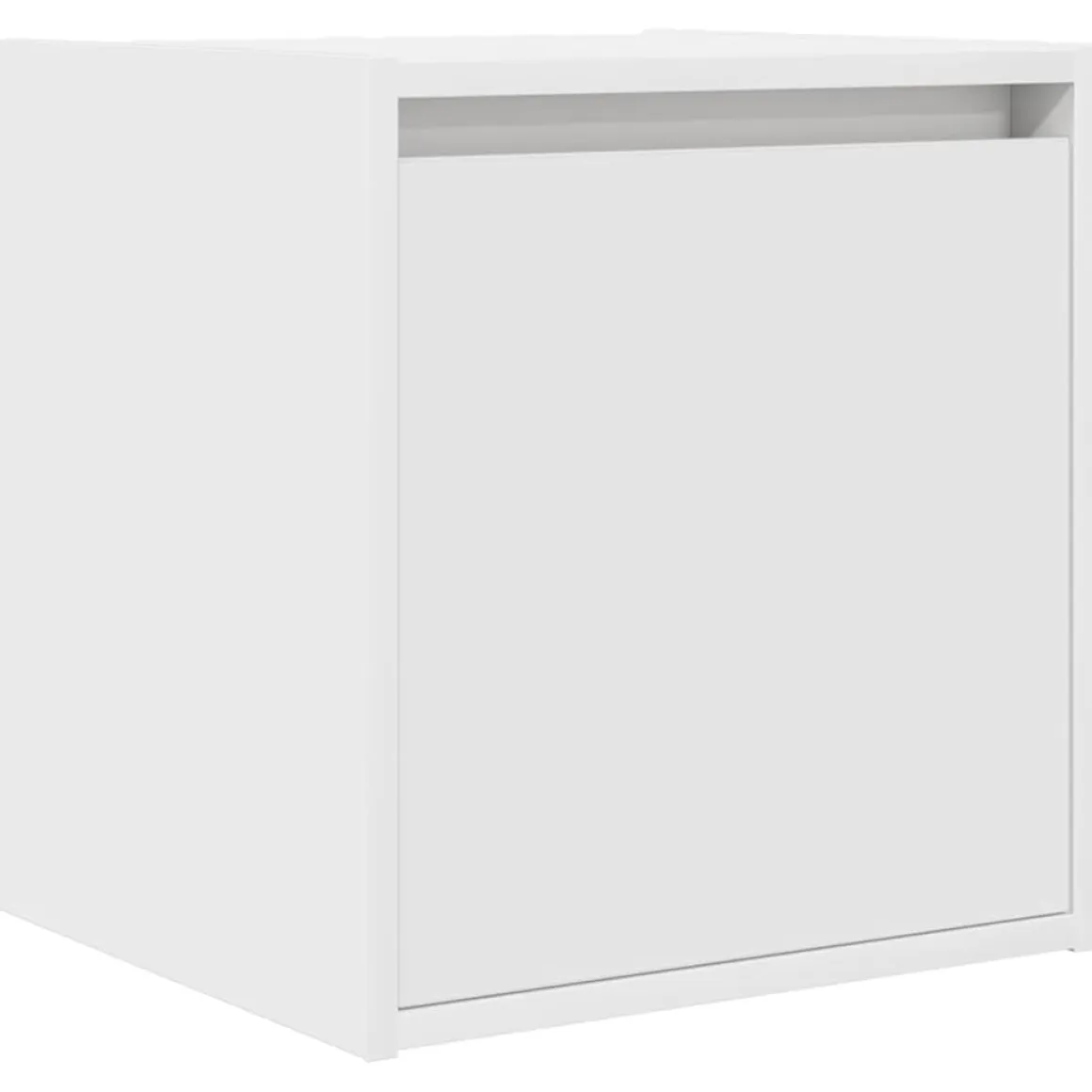 Pack de 2 mesitas de noche Camelia con puerta blanco 40x38x34 cm