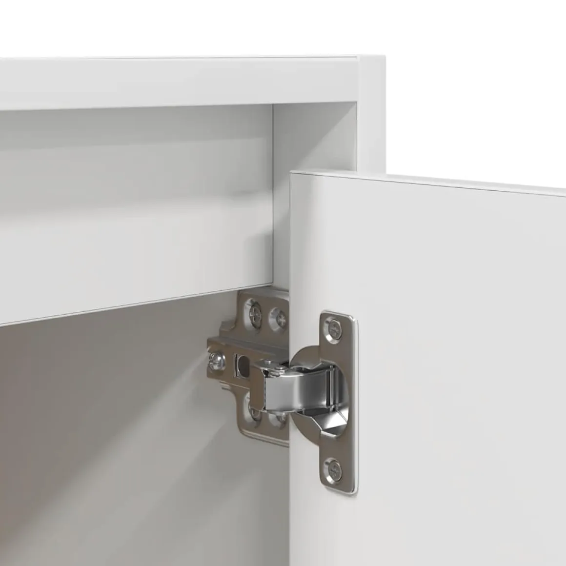 Pack de 2 mesitas de noche Camelia con puerta blanco 40x38x34 cm