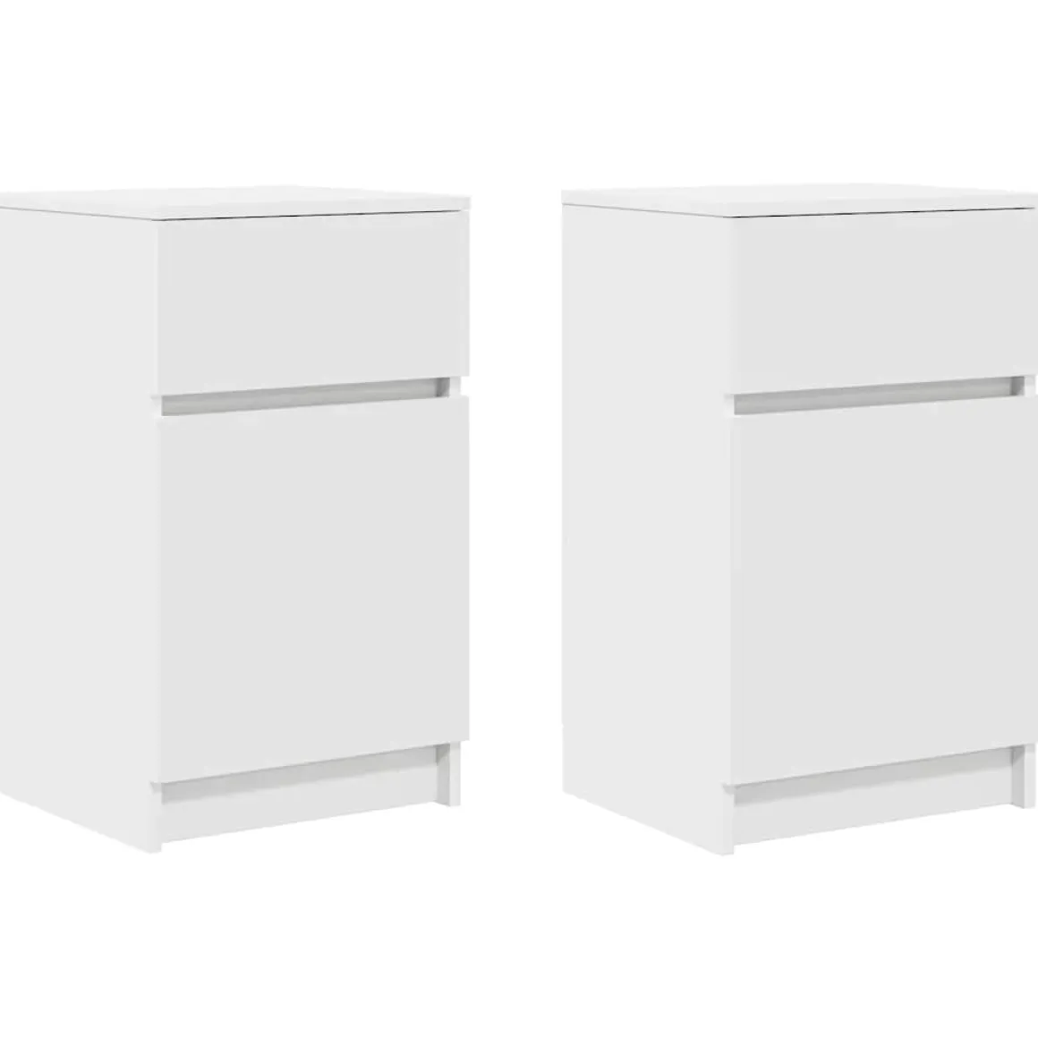 Pack de 2 mesitas de noche Poniente 1 cajón + puerta 65x39x35 cm
