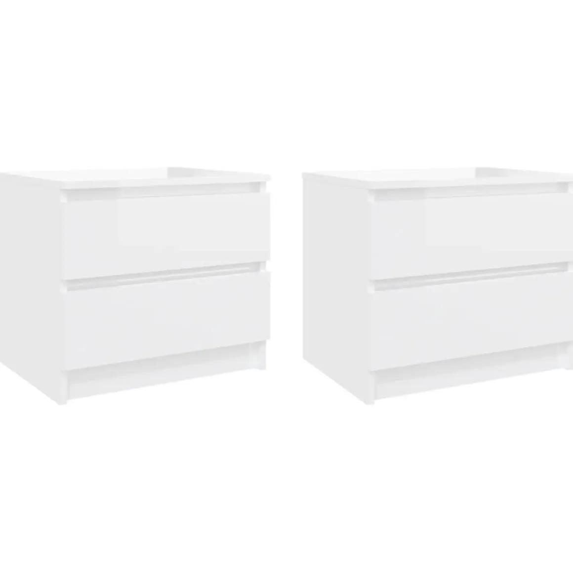 Pack de 2 mesitas de noche Kampal 2 cajones 43,5x50x39 cm