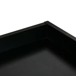 Pack de 2 mesitas de noche Mina Homcom flotantes con cajón negro 19,5x40x30 cm