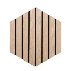 Pack de 3 paneles decorativos Colva Atmosphera natural 30x26x2,1 cm