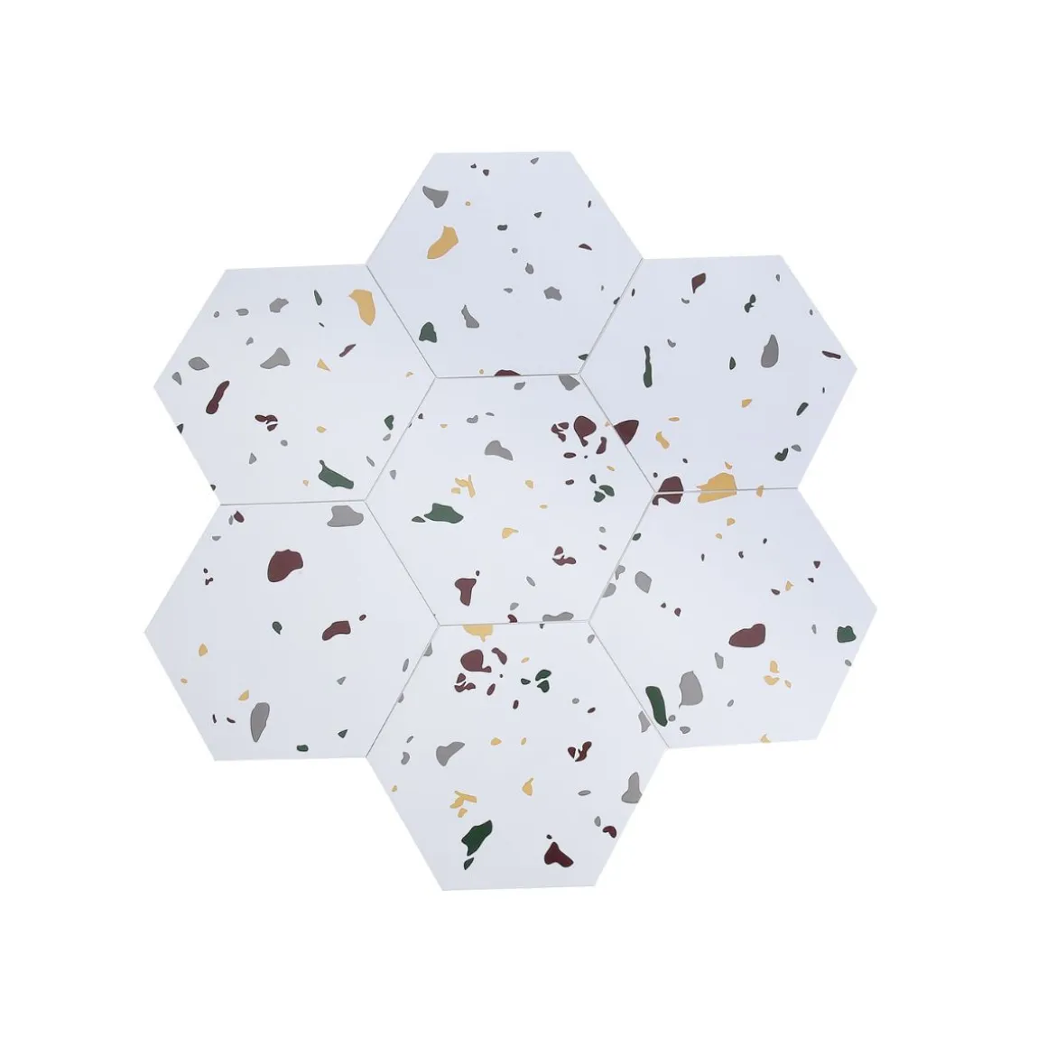 Pack de 40 paneles hexagonales adhesivos 23,5x20,5 cm