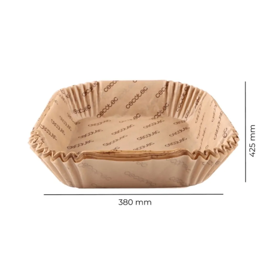 Pack de 150 papeles para freidora de aire Cecotec Cecofry BigBucket Paper 9-11L marrón 6,5x31x27 cm
