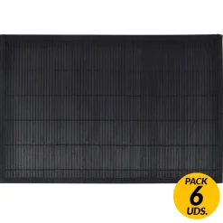 Pack de 6 salvamanteles de bambú 30x45 cm