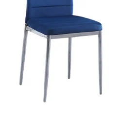 Pack de 6 sillas Avatar velvet azul 98x41x52 cm