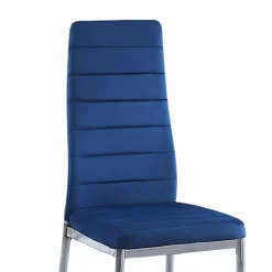 Pack de 6 sillas Avatar velvet azul 98x41x52 cm