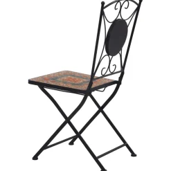 Pack de 2 sillas Bistró para exterior cerámica 87x52x37 cm