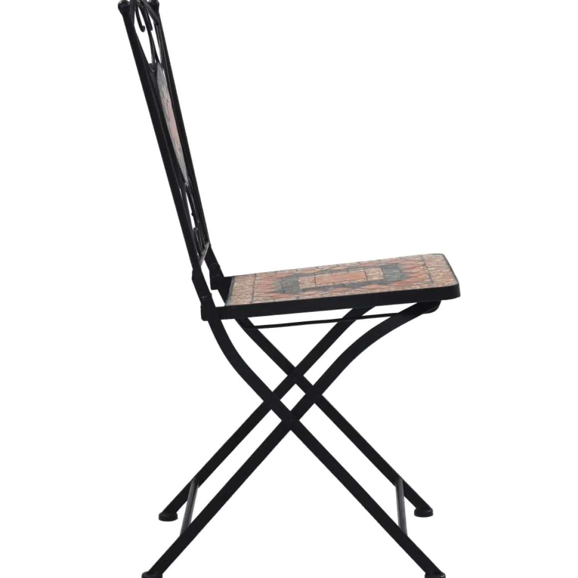 Pack de 2 sillas Bistró para exterior cerámica 87x52x37 cm