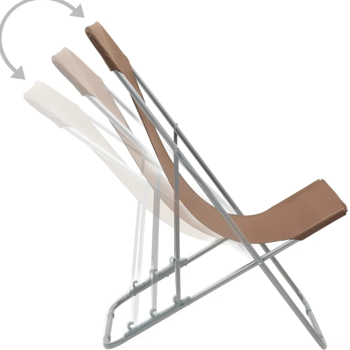 Pack de 2 sillas Bora plegables 99x75x57 cm