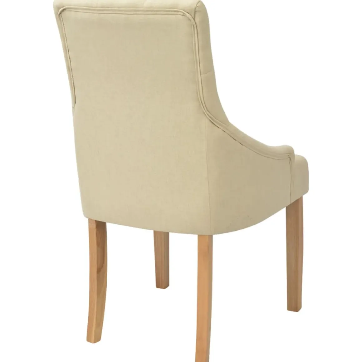 Pack de 2 sillas Cala respaldo alto crema 95,5x52x60 cm