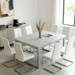 Pack de 4 sillas Cali Homcom asiento acolchado 98x45x61 cm