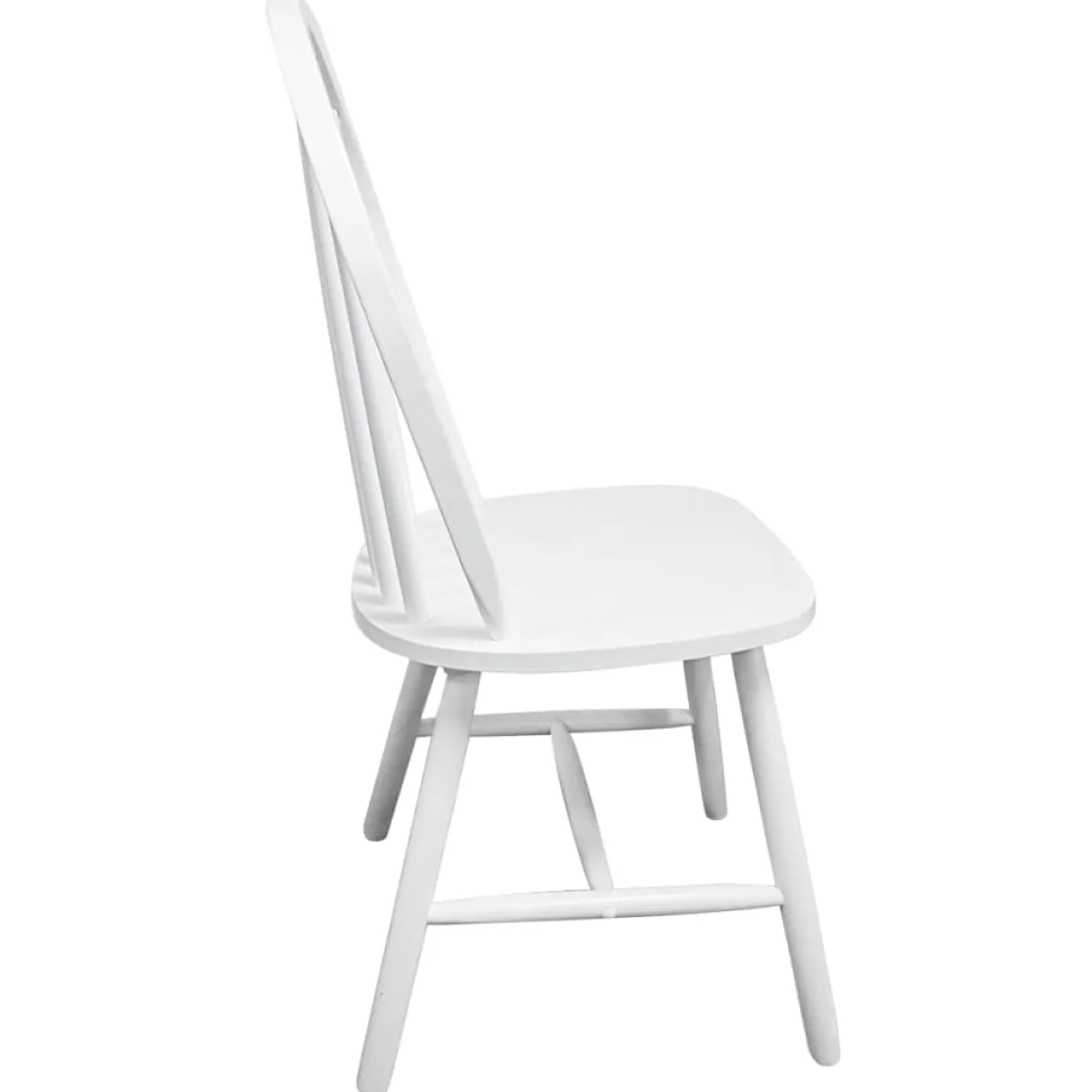 Pack de 2 sillas de comedor Calama madera de caucho blanco 94x46,5x52 cm