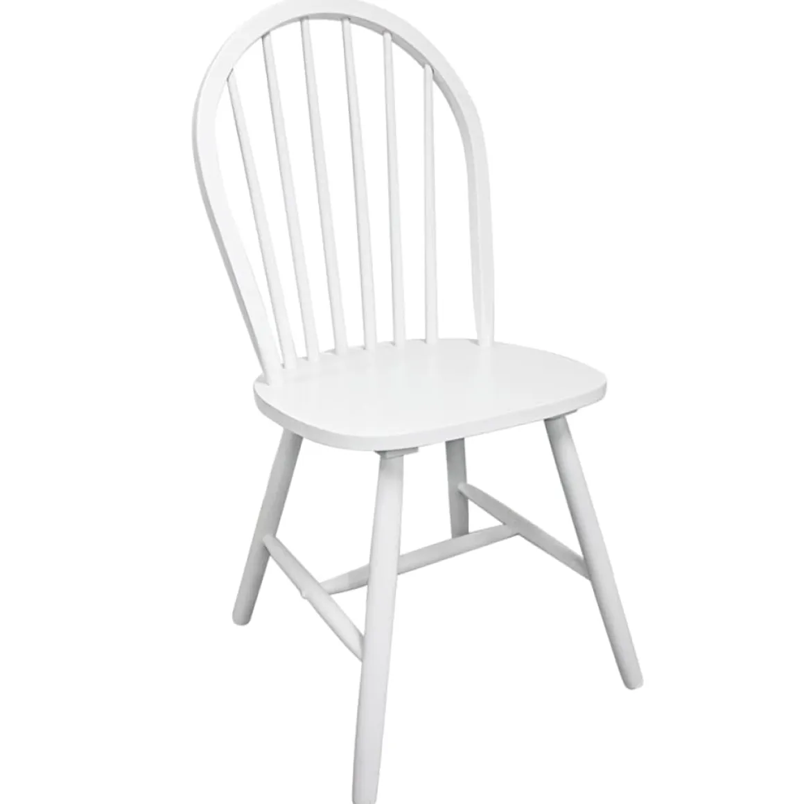 Pack de 2 sillas de comedor Calama madera de caucho blanco 94x46,5x52 cm