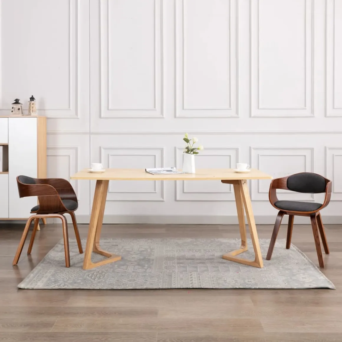 Pack de 2 sillas de comedor Peach madera 71,5x49x51,5 cm
