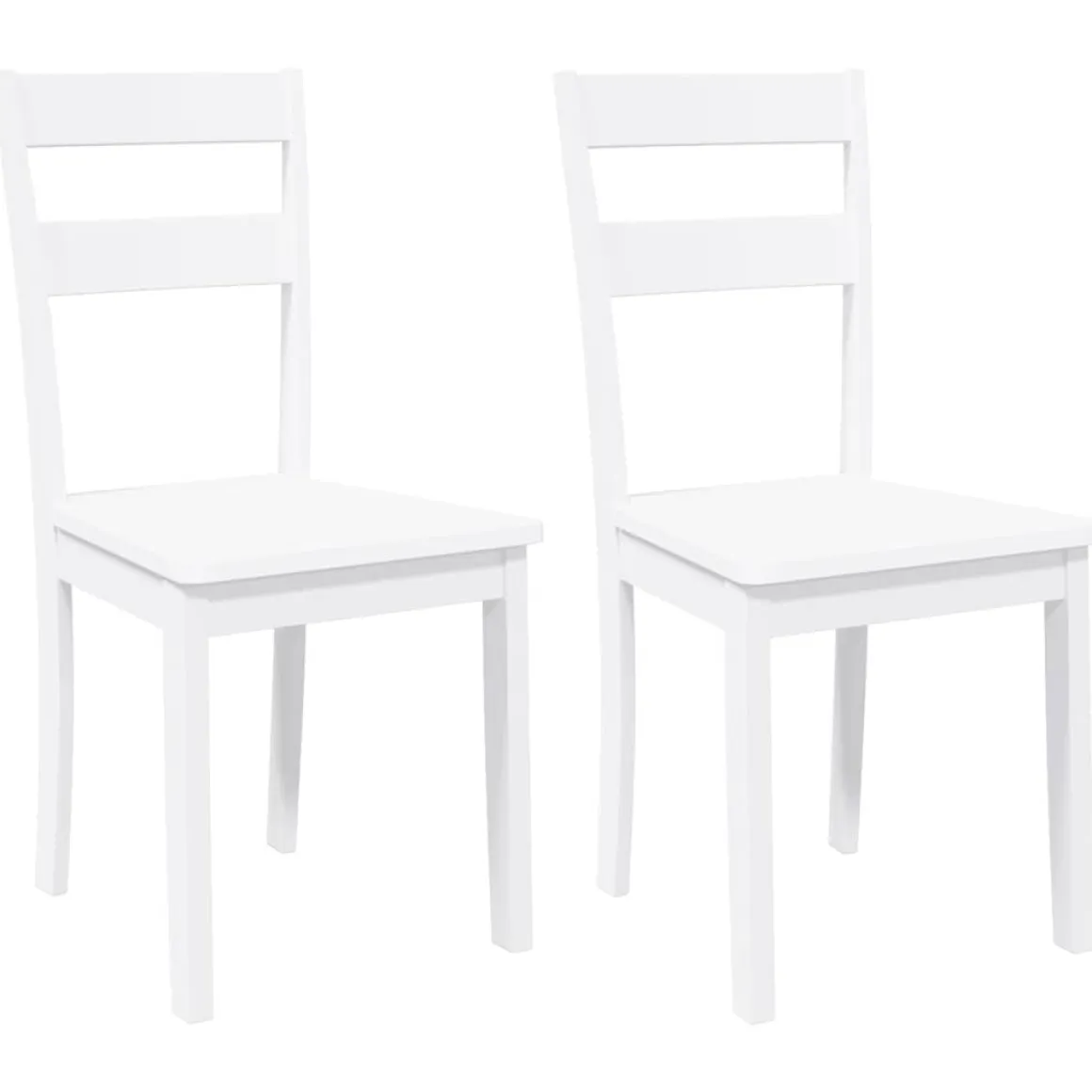 Pack de 2 sillas de comedor Laurent asientos acolchados