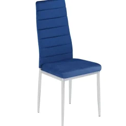 Pack de 4 sillas de comedor Avatar velvet azul 96,6x40x39,7 cm