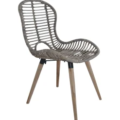 Pack de 4 sillas de comedor Oreo ratán 85x48x64 cm