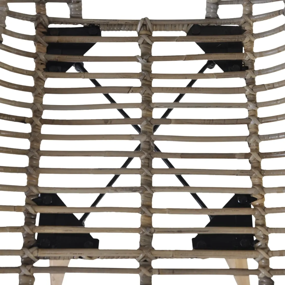 Pack de 4 sillas de comedor Oreo ratán 85x48x64 cm