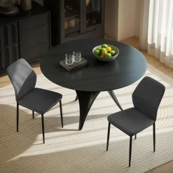 Pack de 2 sillas de comedor Andrea Homcom acolchado