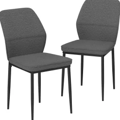 Pack de 2 sillas de comedor Andrea Homcom acolchado