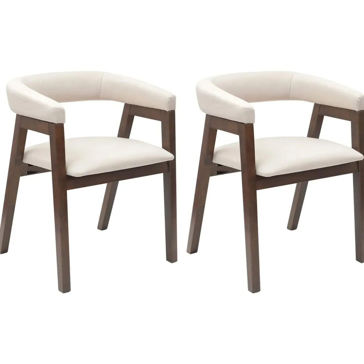 Pack de 2 sillas de comedor Maine respaldo acolchado