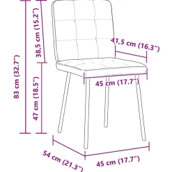 Pack de 2 sillas de comedor Gabriela asiento acolchado