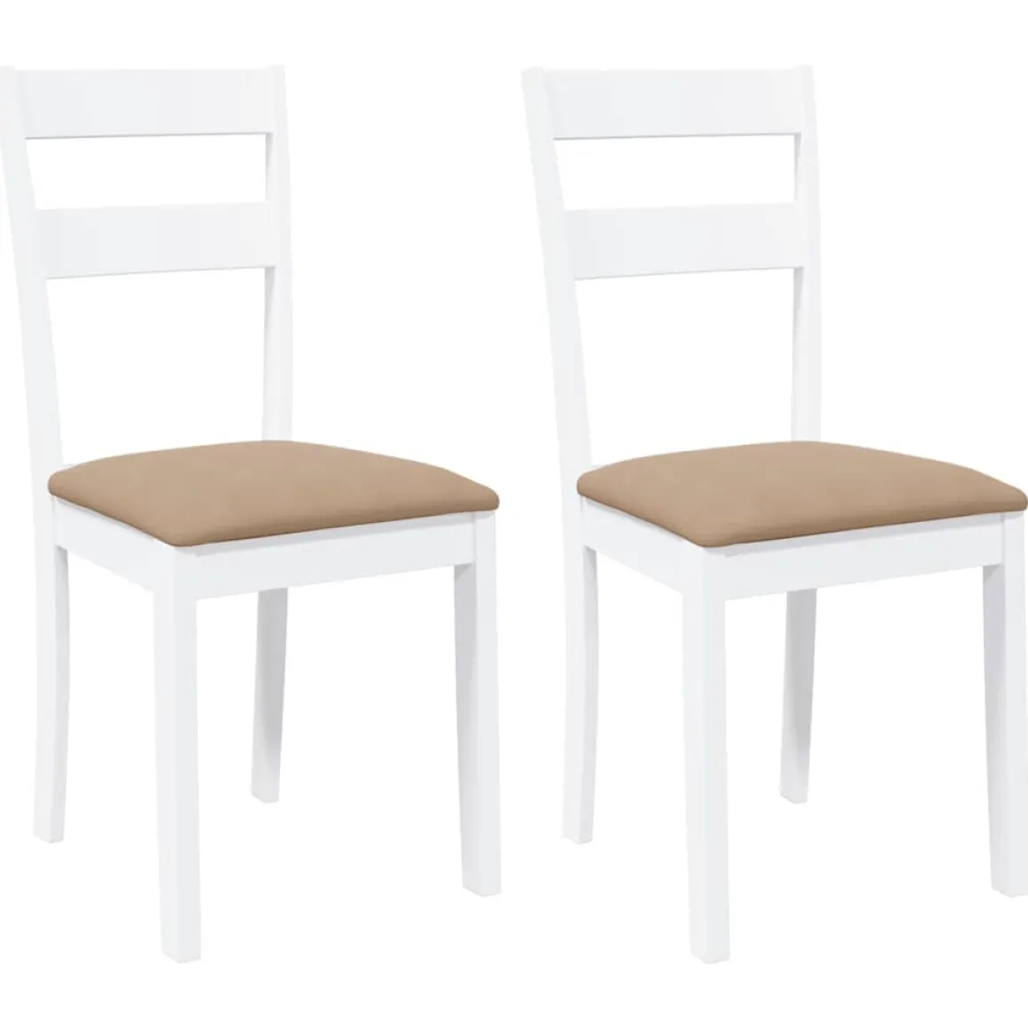 Pack de 2 sillas de comedor Laurent asientos acolchados