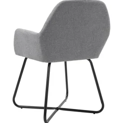 Pack de 2 sillas de comedor Tchia terciopelo 84x61x61 cm