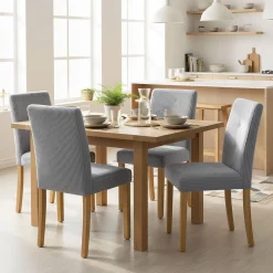 Pack de 4 sillas de comedor Saby Homcom 90x44x56 cm