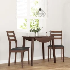 Pack de 2 sillas de comedor Sirena respaldo alistonado 90x48,5x49 cm